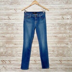 J Brand Jeans Womens Size 25 Blue Imagine Skinny Mid Rise Medium Wash Stretch